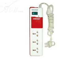 轨道插座新选择 鸿雁ZDJ31W3-D-FL三位带开关高级防雷转换器评测